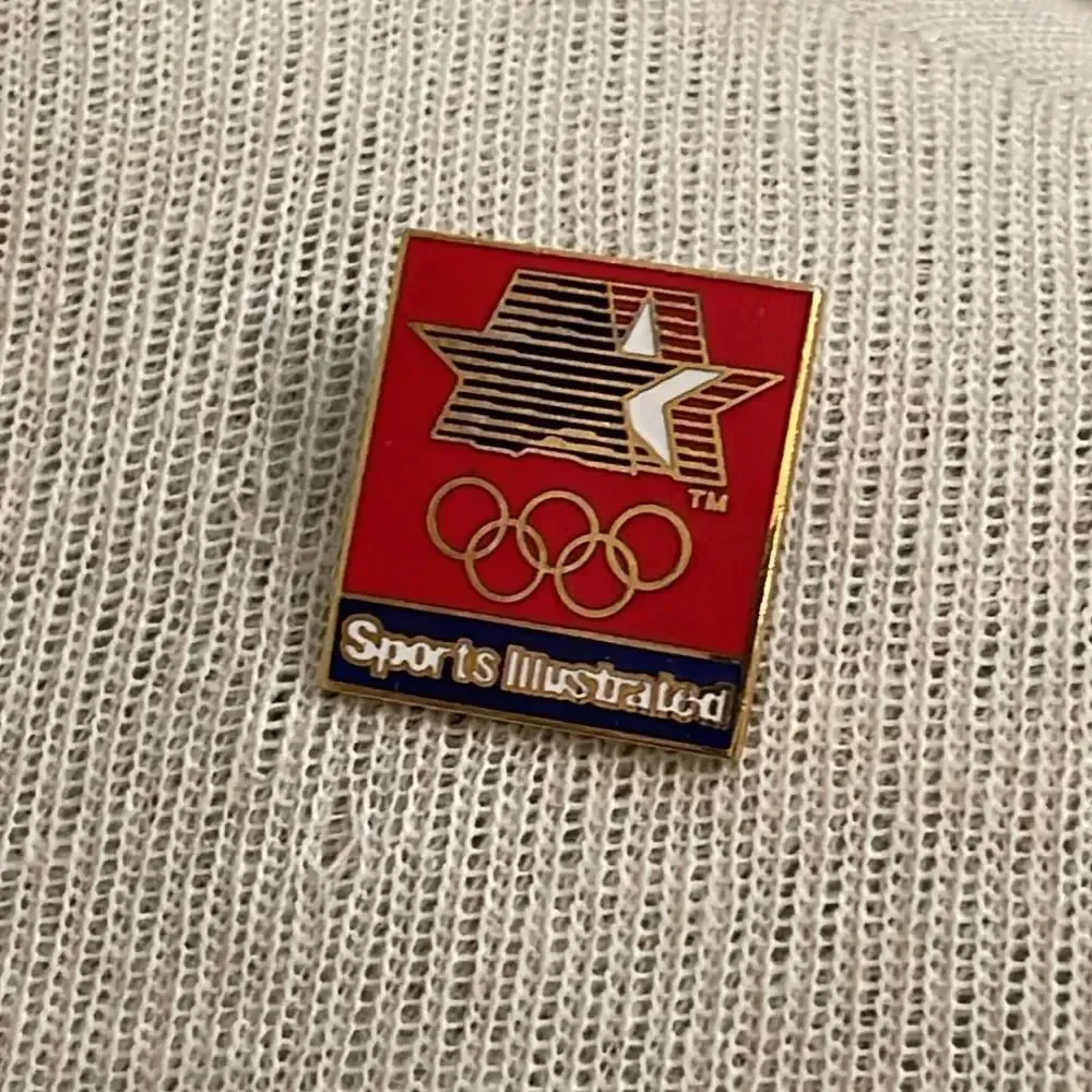 Vintage Sports Illustrated 1980 Olympic Lapel Pin Enamel Pin